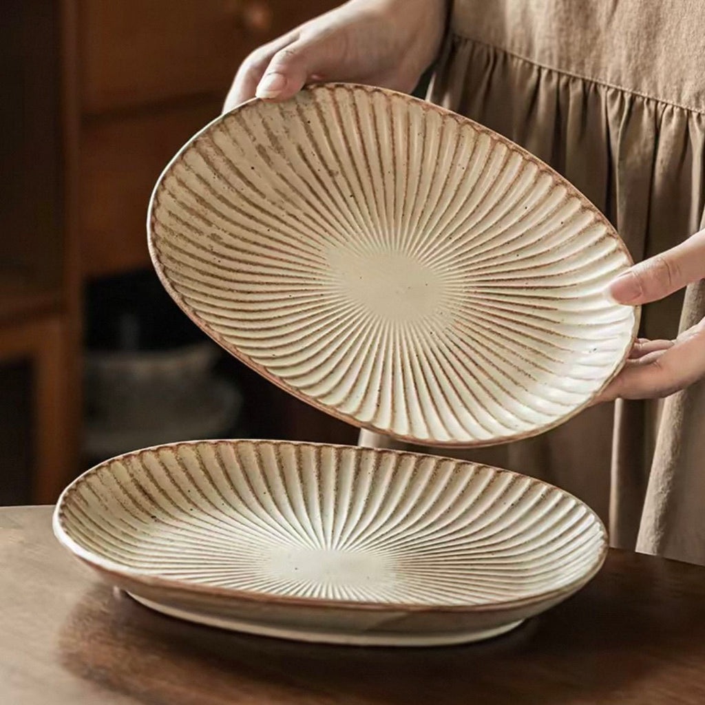 Oval Ceramic Serving Plate