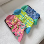 Watercolour Bloom Ankle Socks