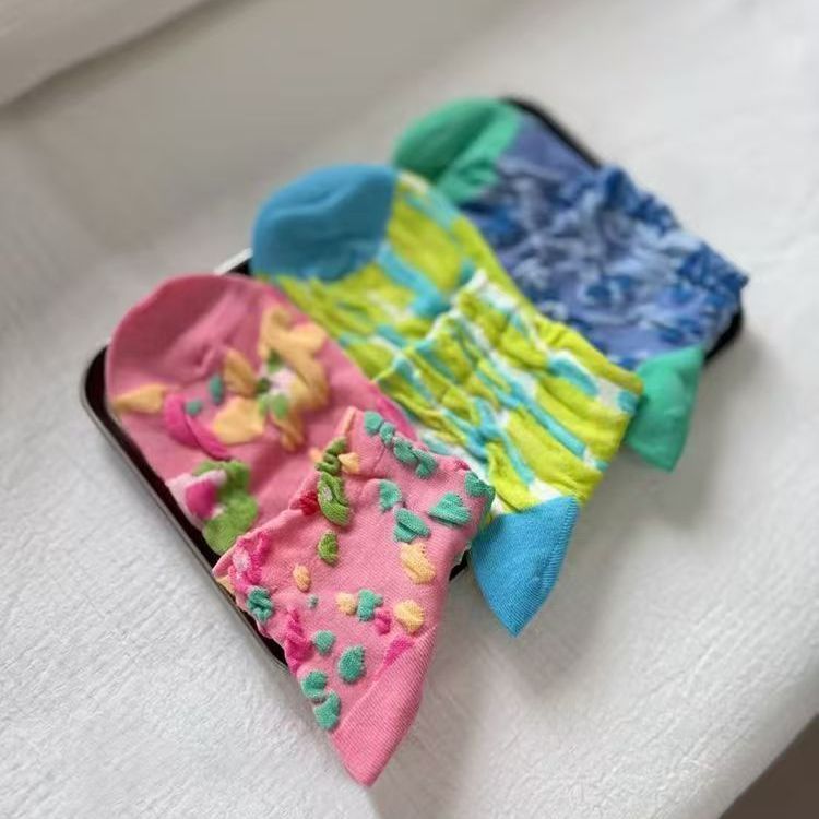 Watercolour Bloom Ankle Socks