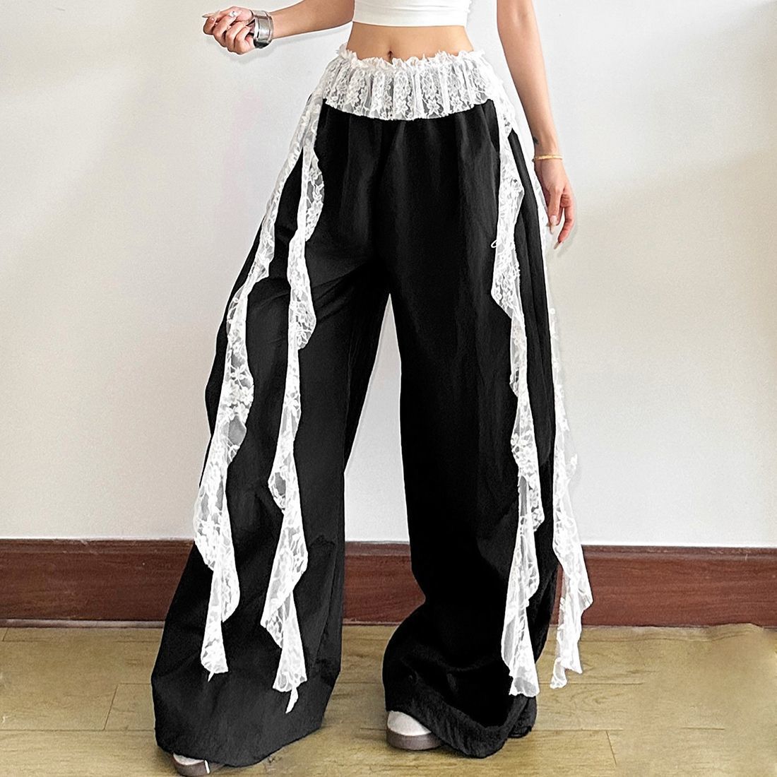 Lace Tassel Street Dance Skirt - Modomu