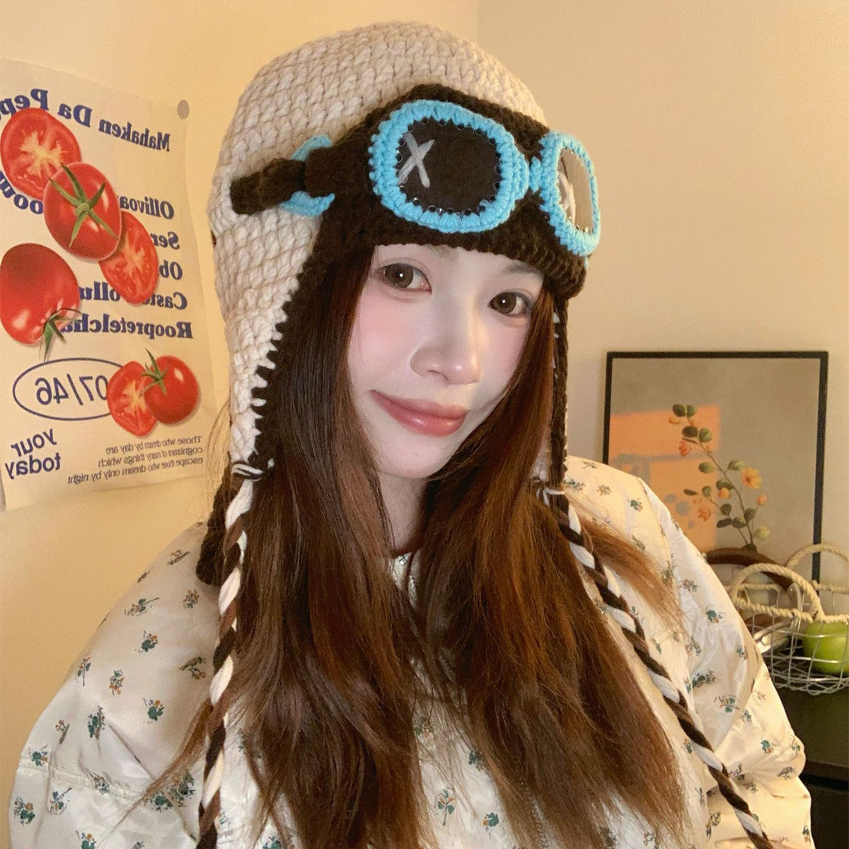 Aviator Goggle Earflap Hat