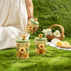 Pastoral Ceramic Mug With Lid