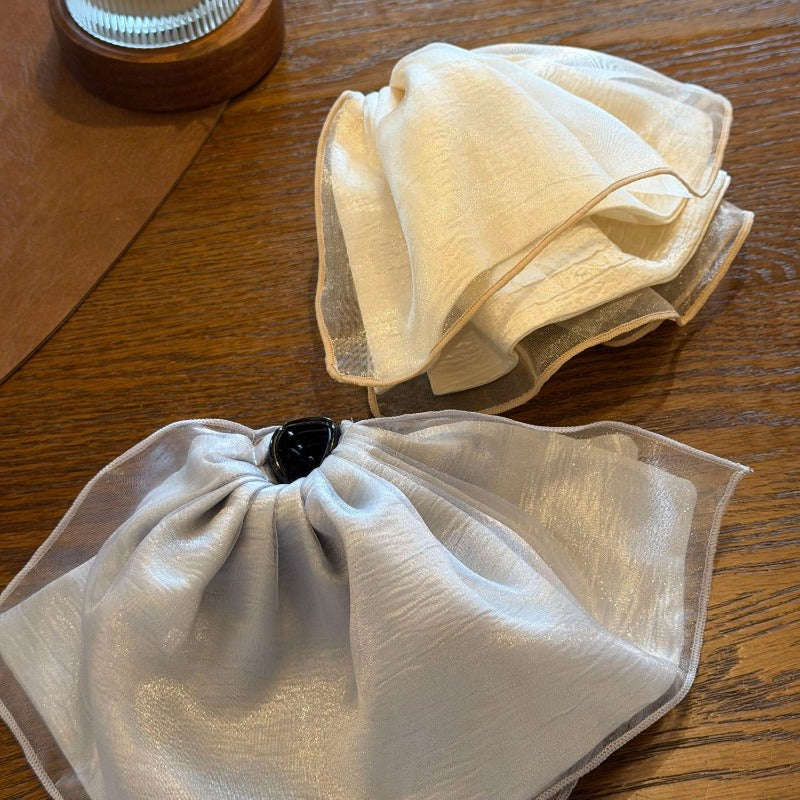 Ruffle Ponytail Hair Clip
