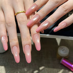 Peach Gloss Press-on Nails