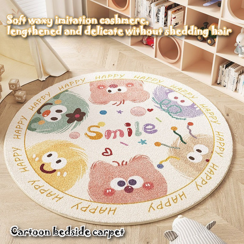 Cartoon Round Kids Floor Rug