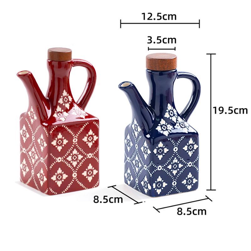 Tile Pattern Oil Cruet