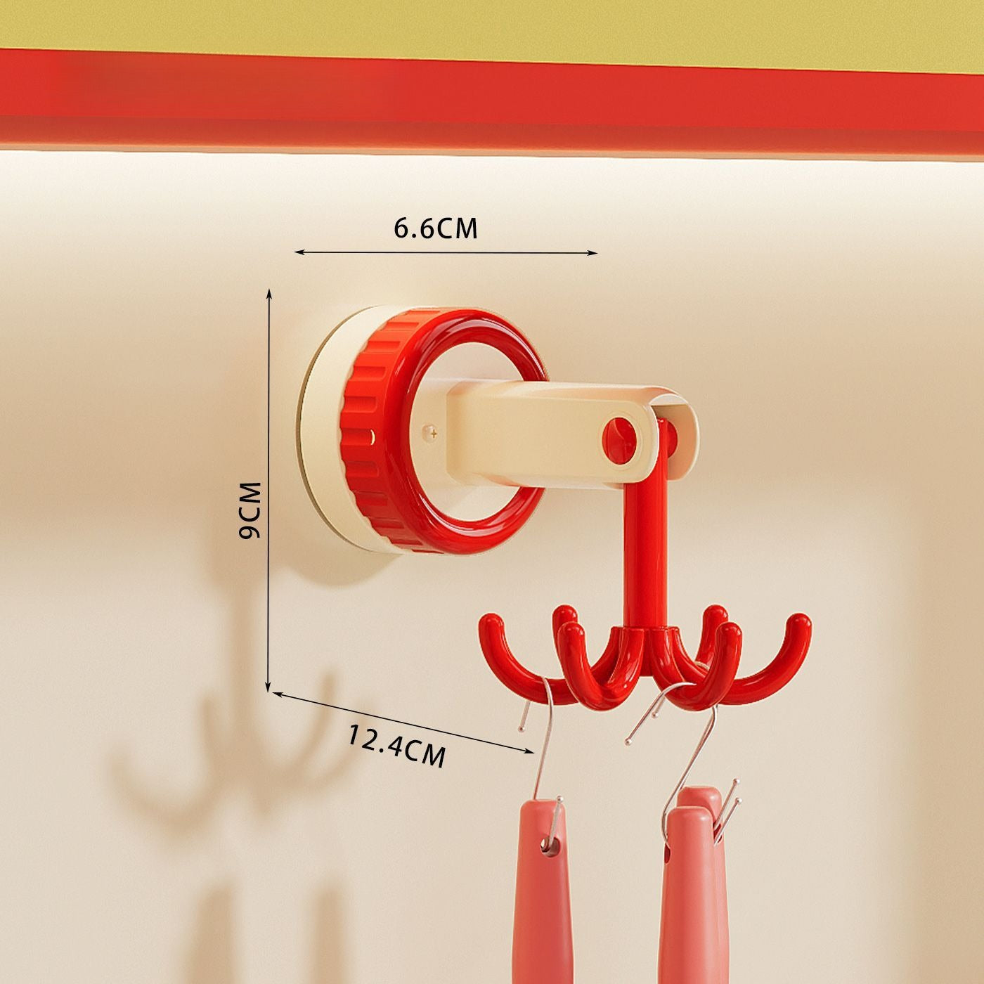 Rotating Six-Claw Utensil Hook