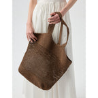Holiday Woven Straw Tote Bag - Modomu