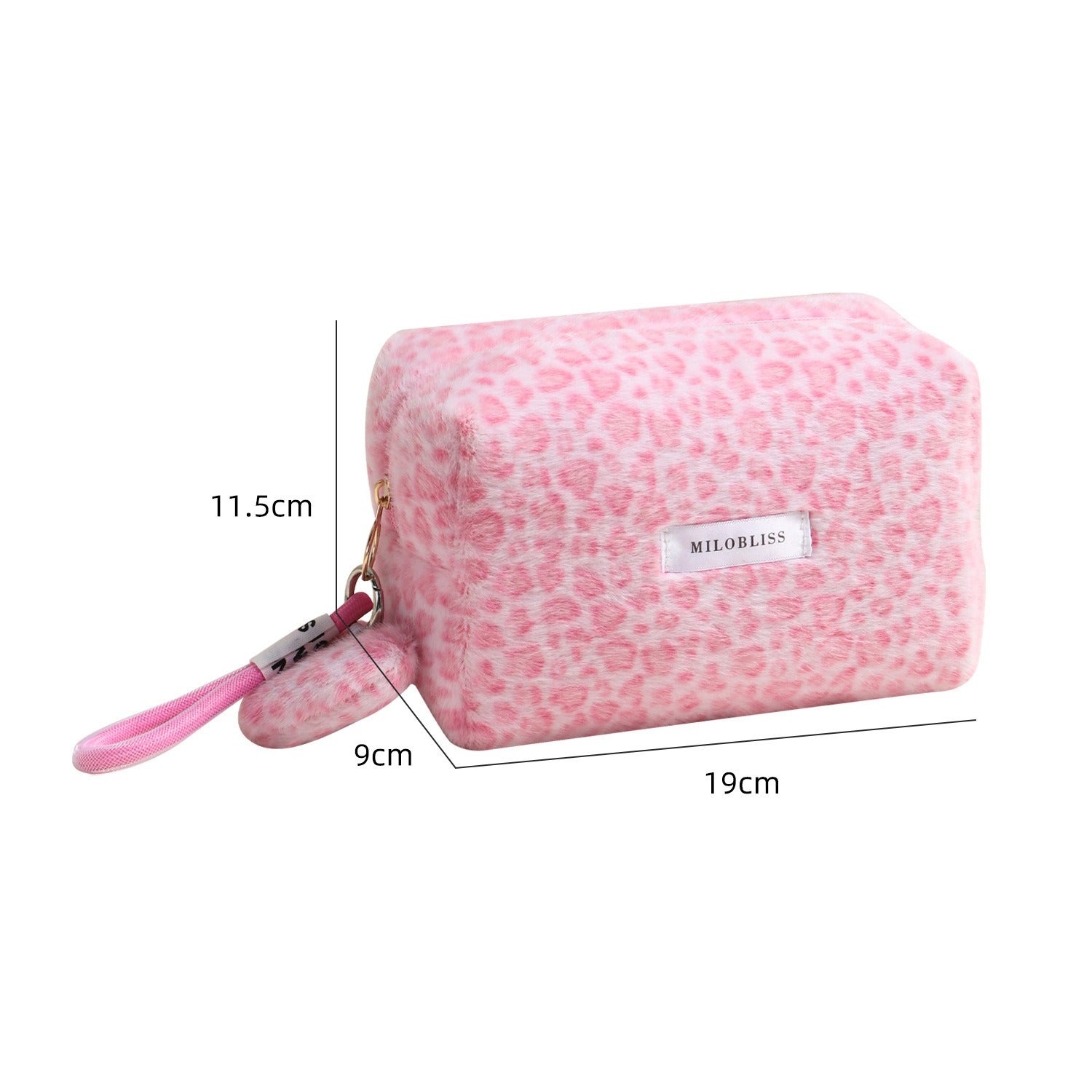 Leopard Plush Cosmetic Bag Organizer - Modomu