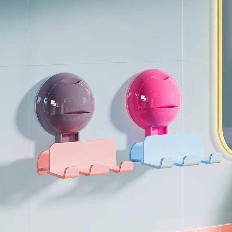 Wall Toothbrush Holder With Hooks - Modomu