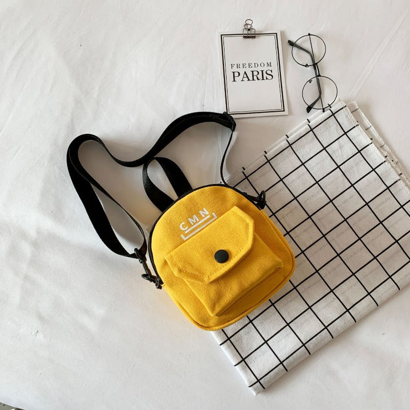 Canvas Flap Crossbody Bag