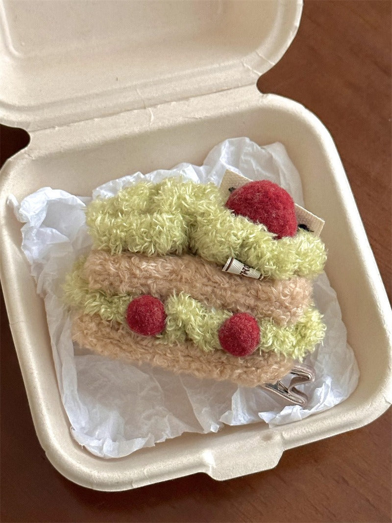 Plush Cake Dessert Pendant Accessory