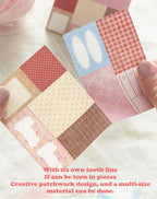 Retro Patchwork Sticky Notebook - Modomu