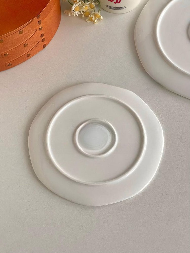 Beaded Edge Ceramic Dinner Plate - Modomu