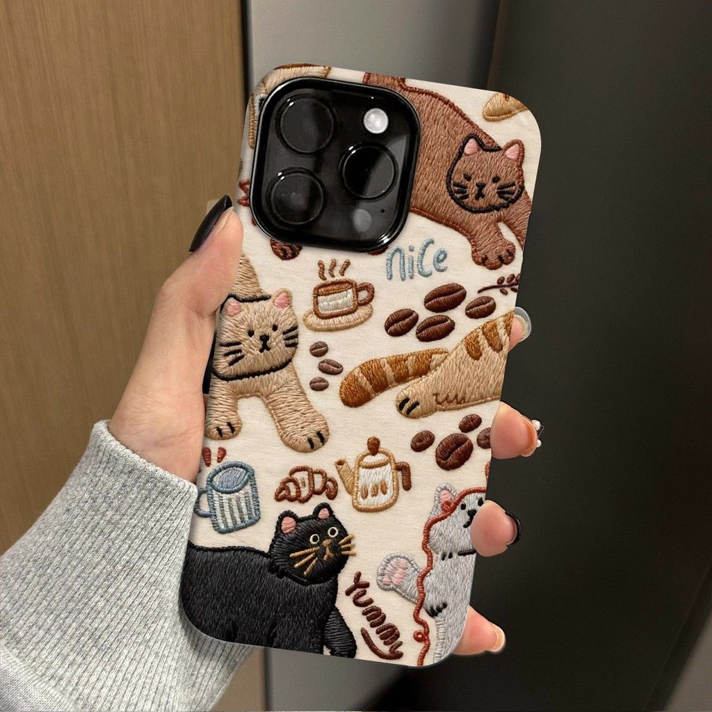 Cat Coffee iPhone Protective Case - Modomu
