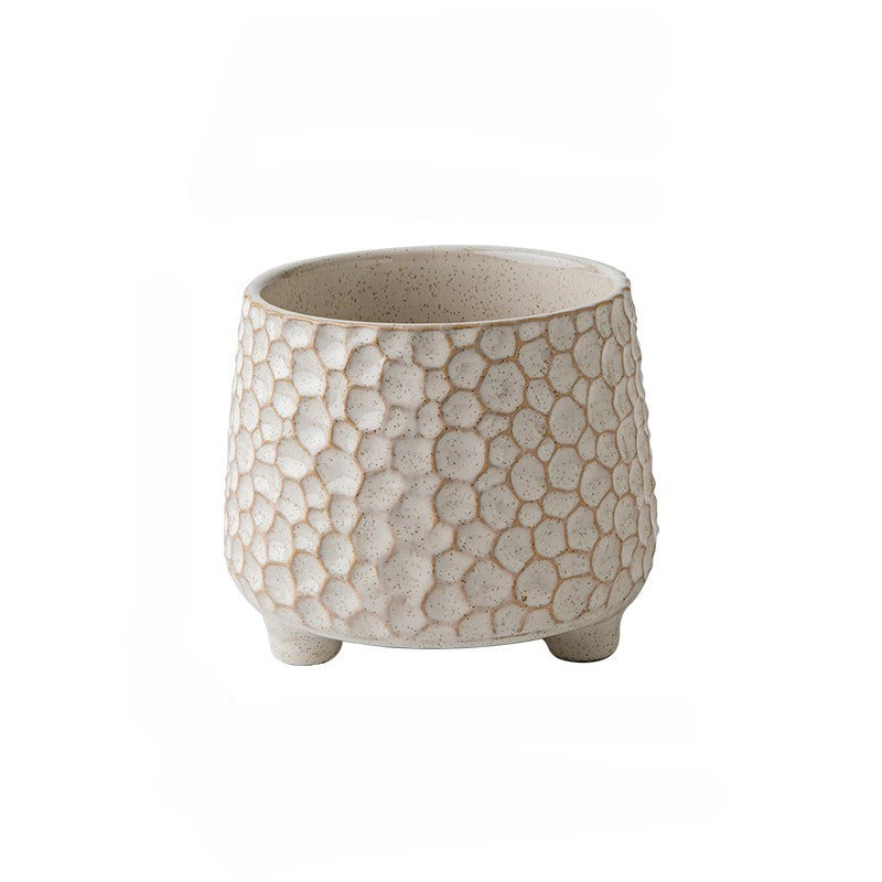 Pine Cone Ceramic Storage Jar