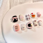 Short Bow Cartoon Press-On Nails - Modomu