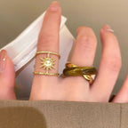 Tiger Eye Sunflower Ring - Modomu