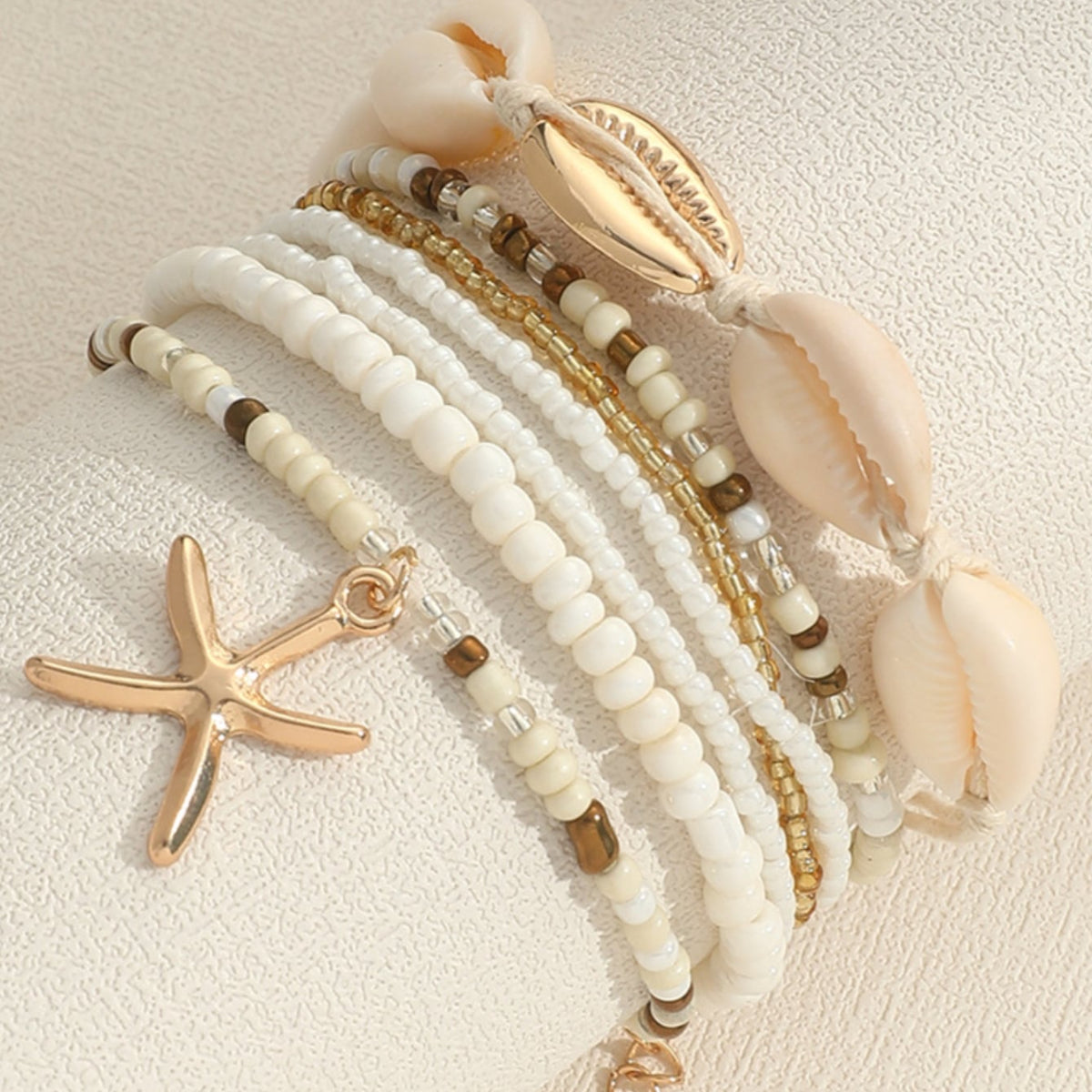 7pcs Bohemian Style Beaded Bracelets