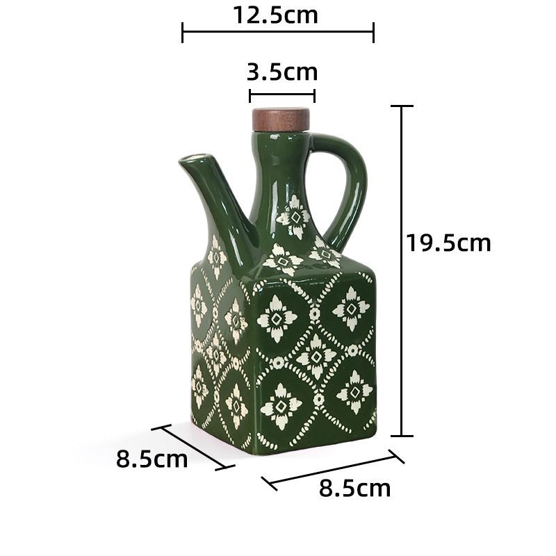Tile Pattern Oil Cruet