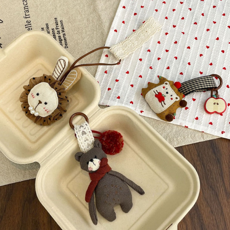 Cartoon Bear Keychain Charm - Modomu