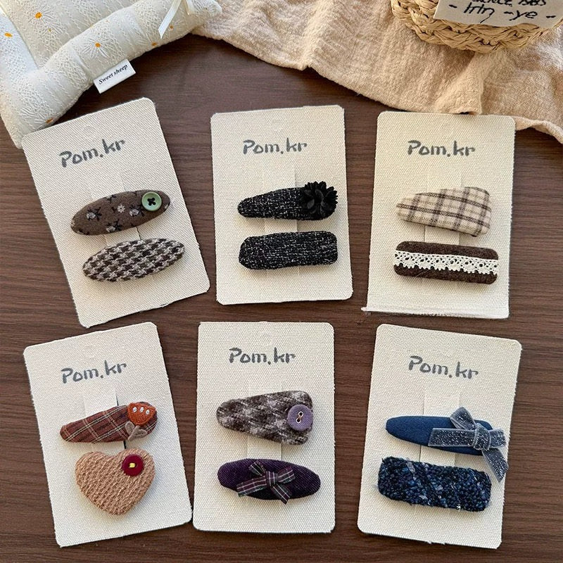 Plush Bow Fabric Hair Clip - Modomu