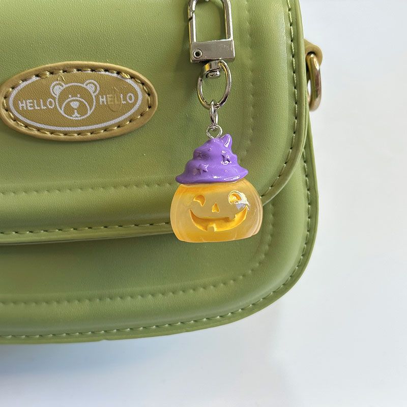 Glowing Pumpkin Bag Charm