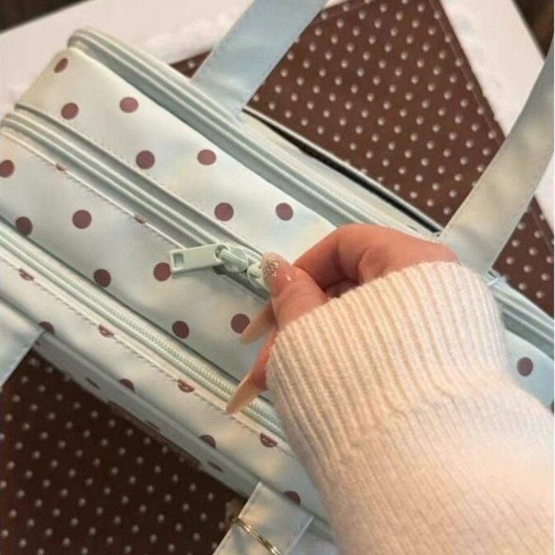 Polka Dot Travel Wash Bag