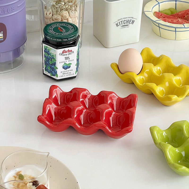 Wavy Rim Egg Tray