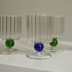 Textured Heat Resistant Glass Goblet - Modomu
