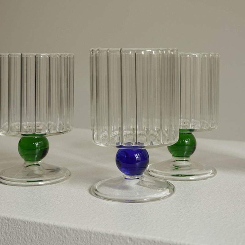 Textured Heat Resistant Glass Goblet - Modomu