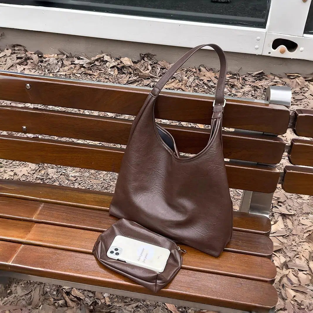 Soft Leather Retro Messenger Bag