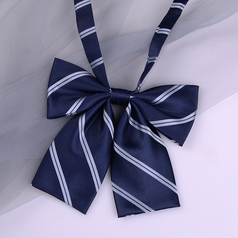 Striped School Uniform Bow Tie - Modomu