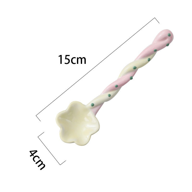 Ceramic Long Handle Coffee Spoon - Modomu