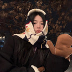 Smiley Embroidered Knitted Scarf - Modomu