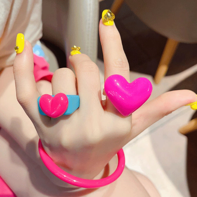 Exaggerated Floral Heart Ring - Modomu