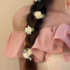 Jasmine Flower Hair Clips