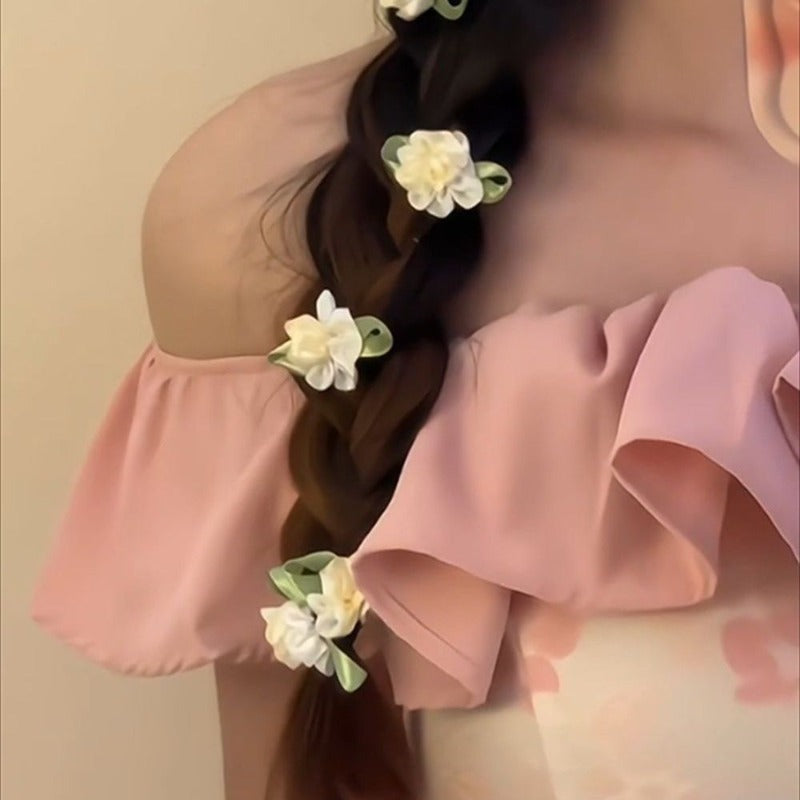 Jasmine Flower Hair Clips