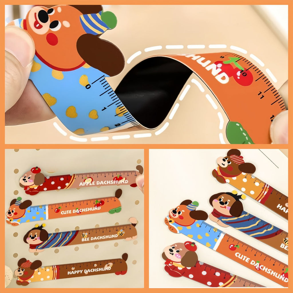 Cartoon Puppy Magnetic Bookmark Ruler - Modomu