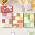 Retro Patchwork Sticky Notebook - Modomu
