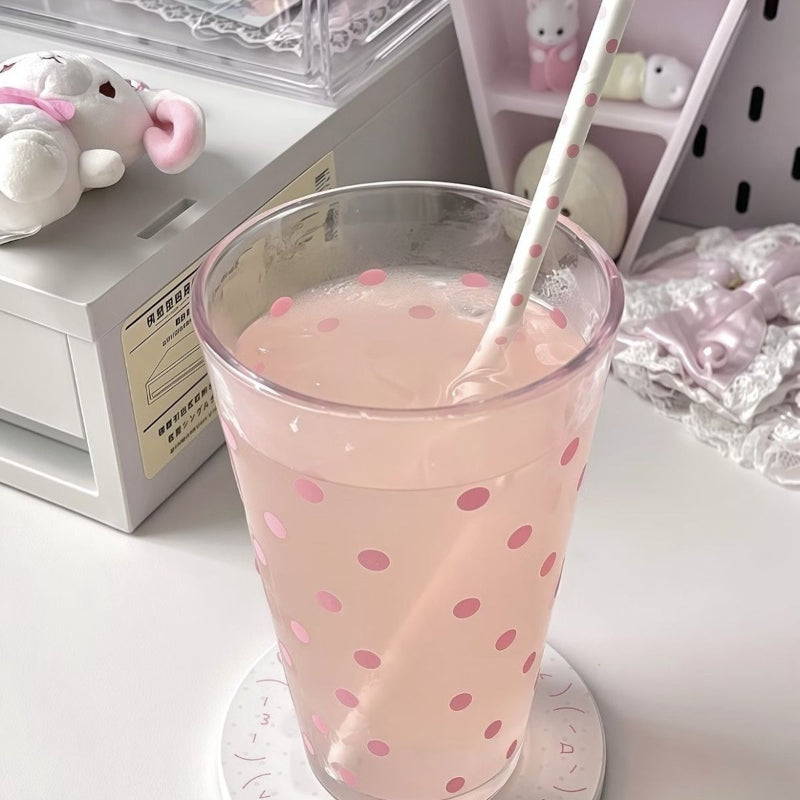 Polka Dot Paper Straws