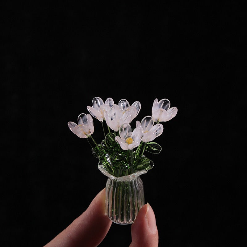 Handmade Glass Flower Arrangement