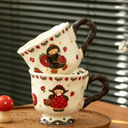 Strawberry Girl Ceramic Coffee Mug
