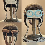Aviator Goggle Earflap Hat