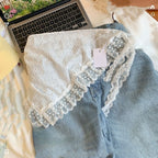 Lace Triangle Scarf Apron Wrap