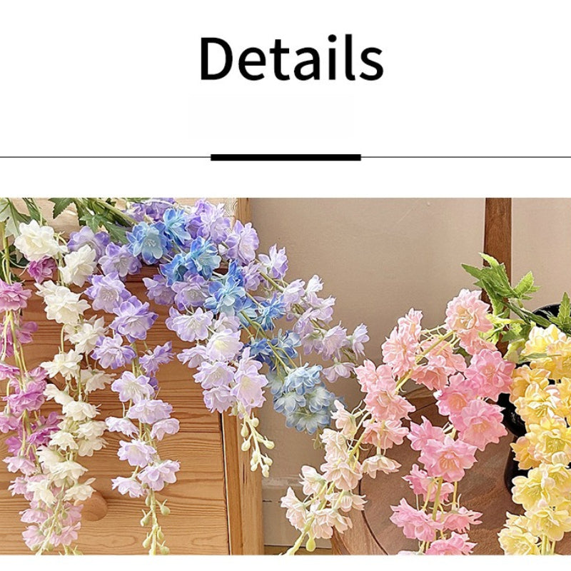 Delphinium Violet Faux Flower Arrangement - Modomu