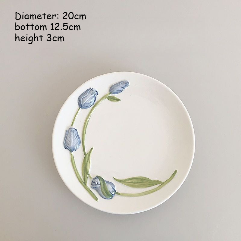 Embossed Tulip Ceramic Mug - Modomu