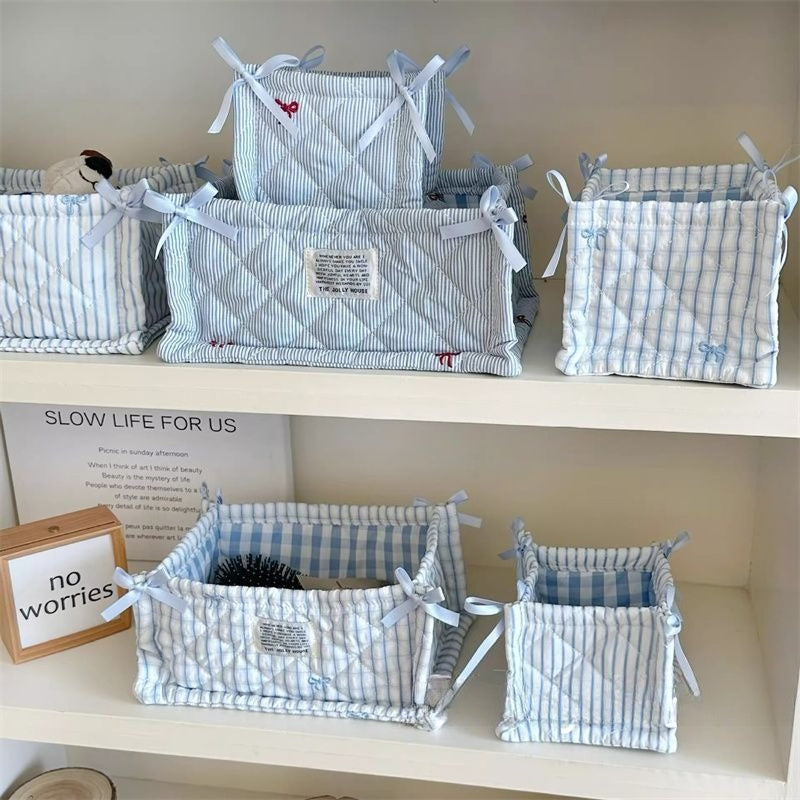 Fabric Desktop Storage Basket