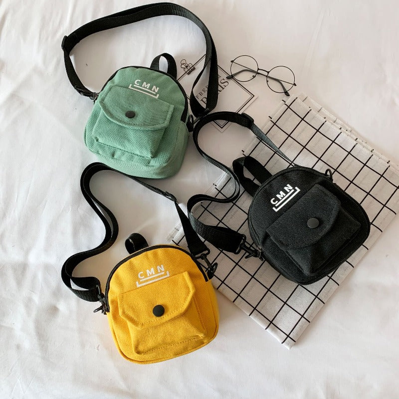 Canvas Flap Crossbody Bag