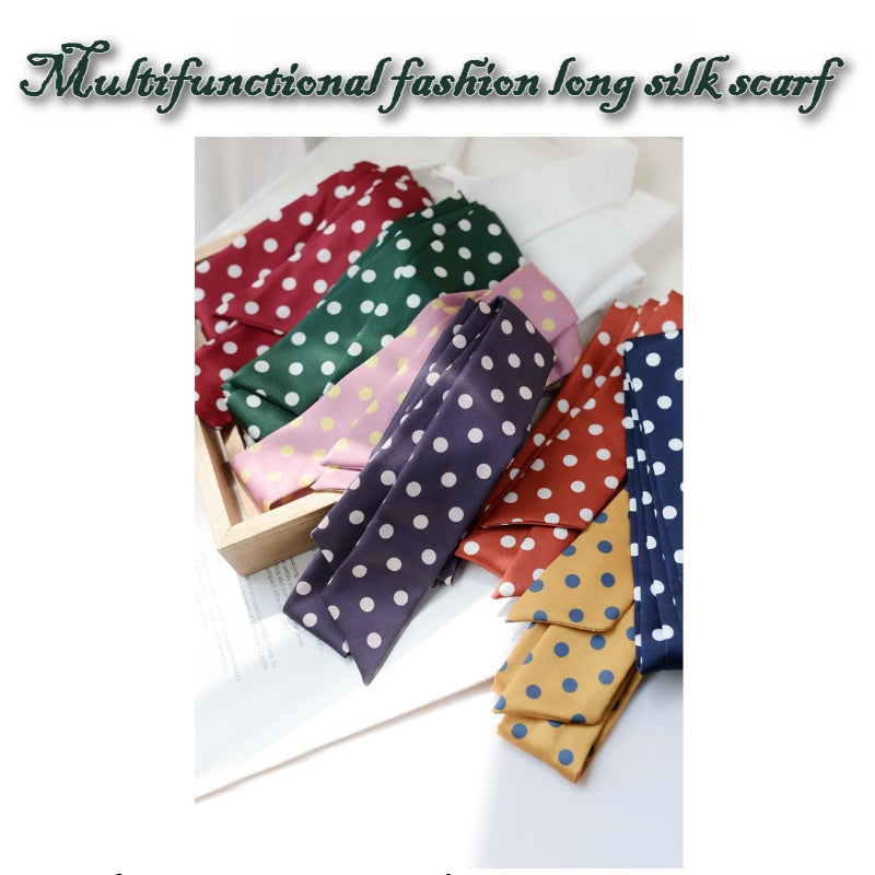 Retro Polka Dot Silk Tie - Modomu